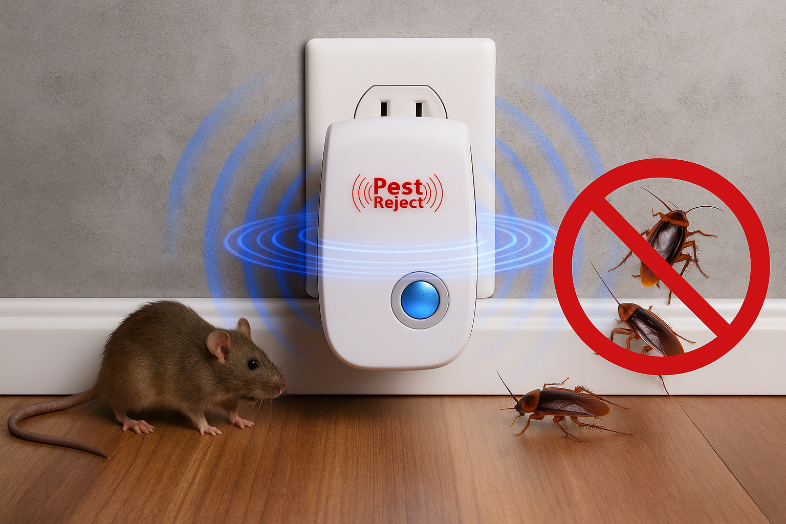 Repelente Ultrasónico Pest Reject🐀