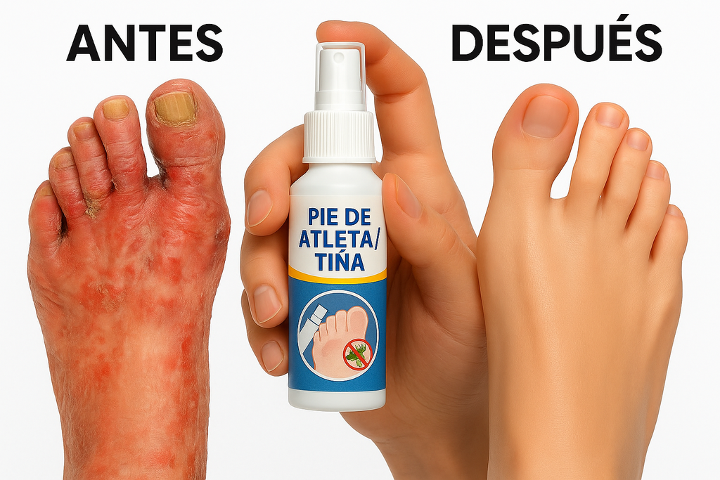 Crema Pie de Atleta + Antifúngico Potente – Alivia Picazón y Ardor