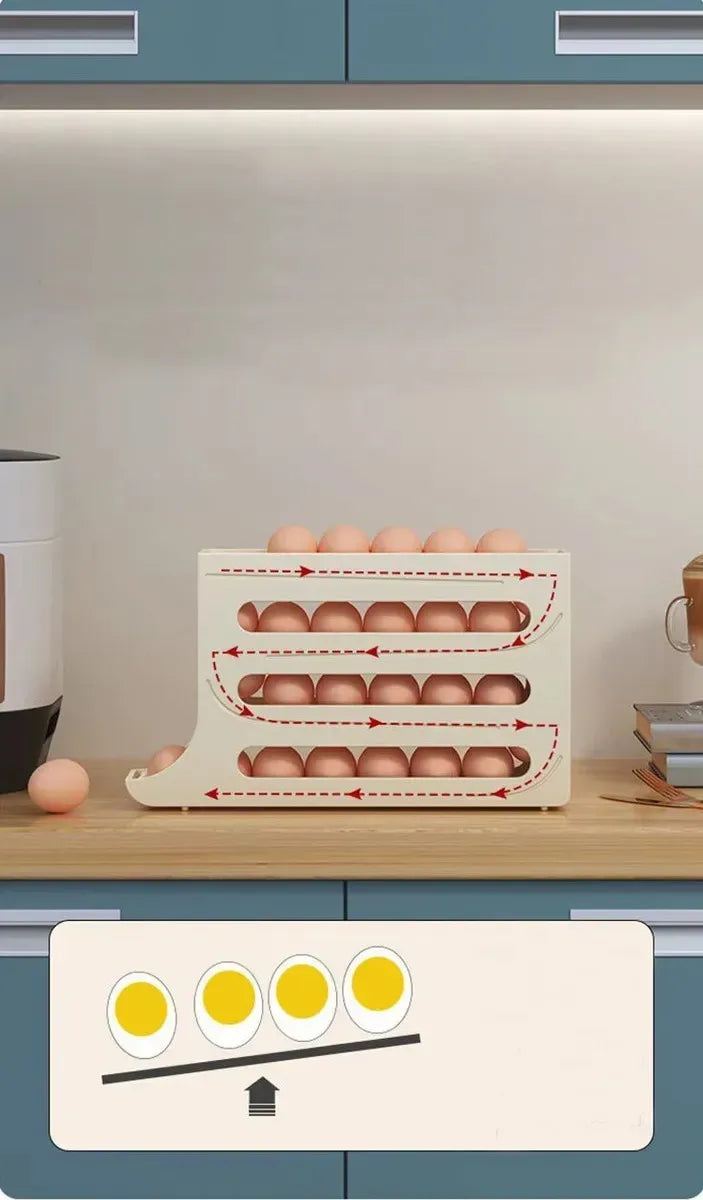🥚✨ ORGANIZADOR DE HUEVOS 3 NIVELES