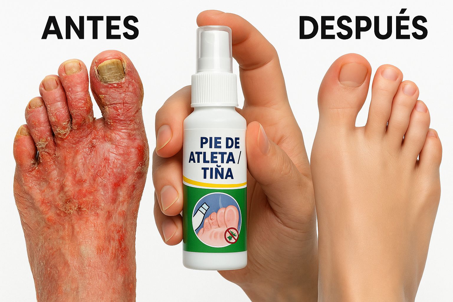 Crema Pie de Atleta + Antifúngico Potente – Alivia Picazón y Ardor