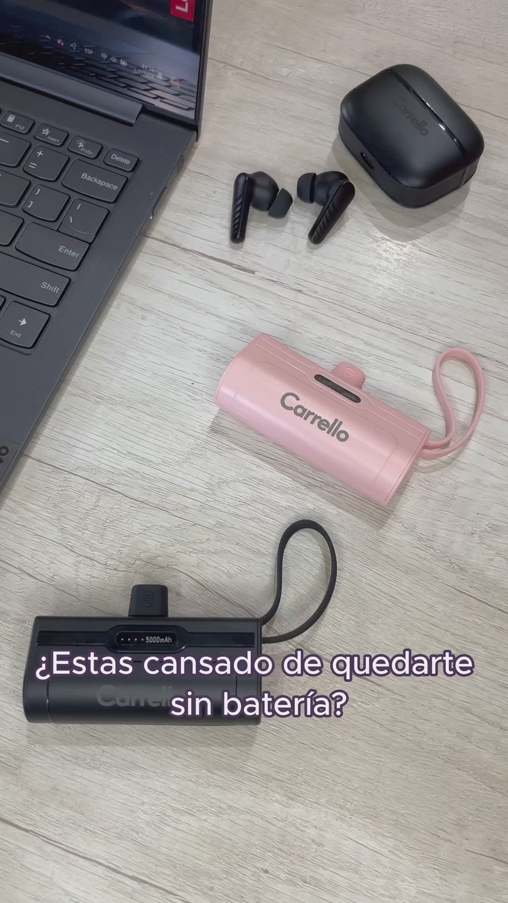 Cargador Portátil Carrello 5000mAh "TIPO C"